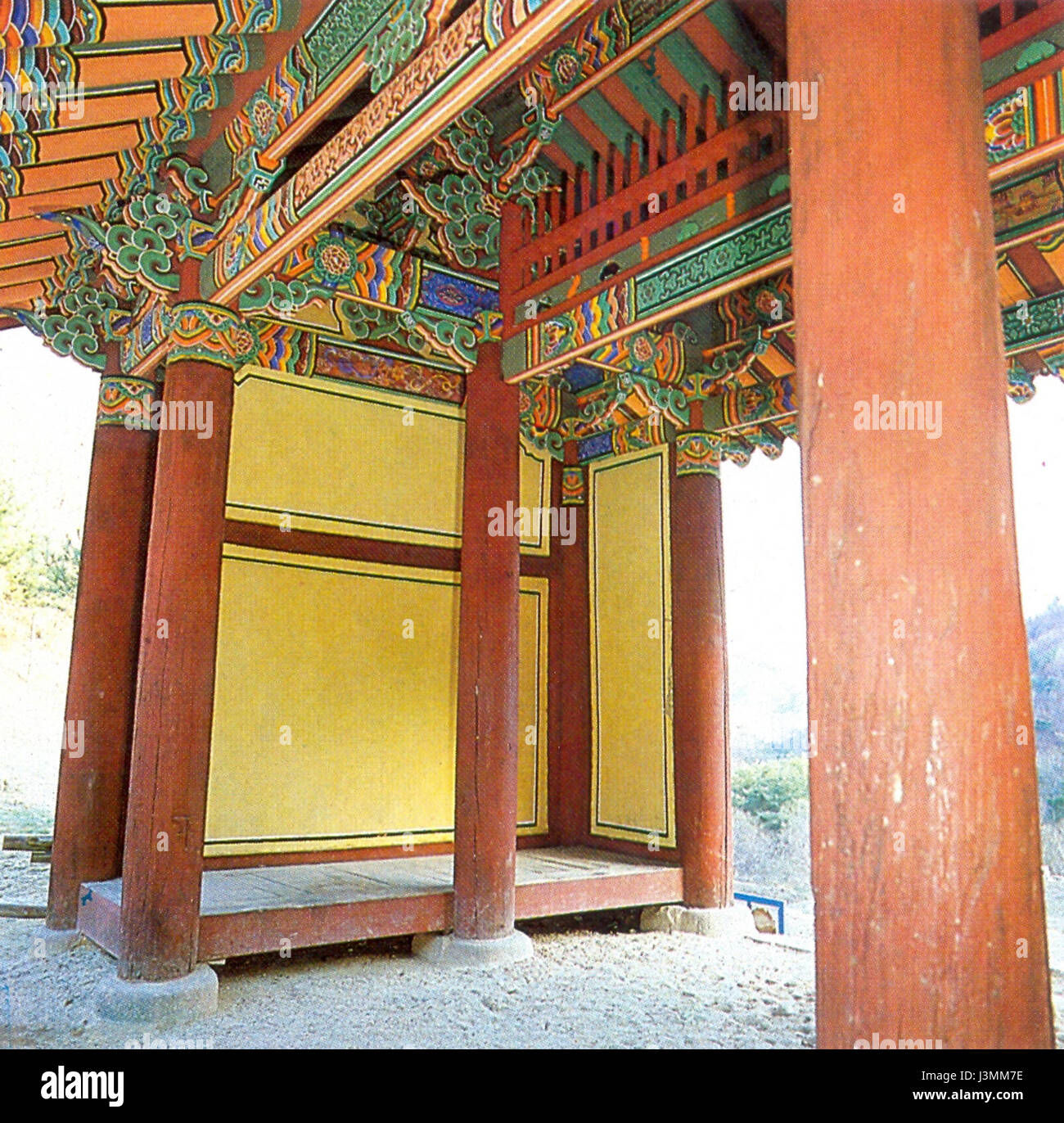 Hoejeonmun porta del tempio Cheongpyeongsa in Chuncheon, Corea 02 Foto Stock