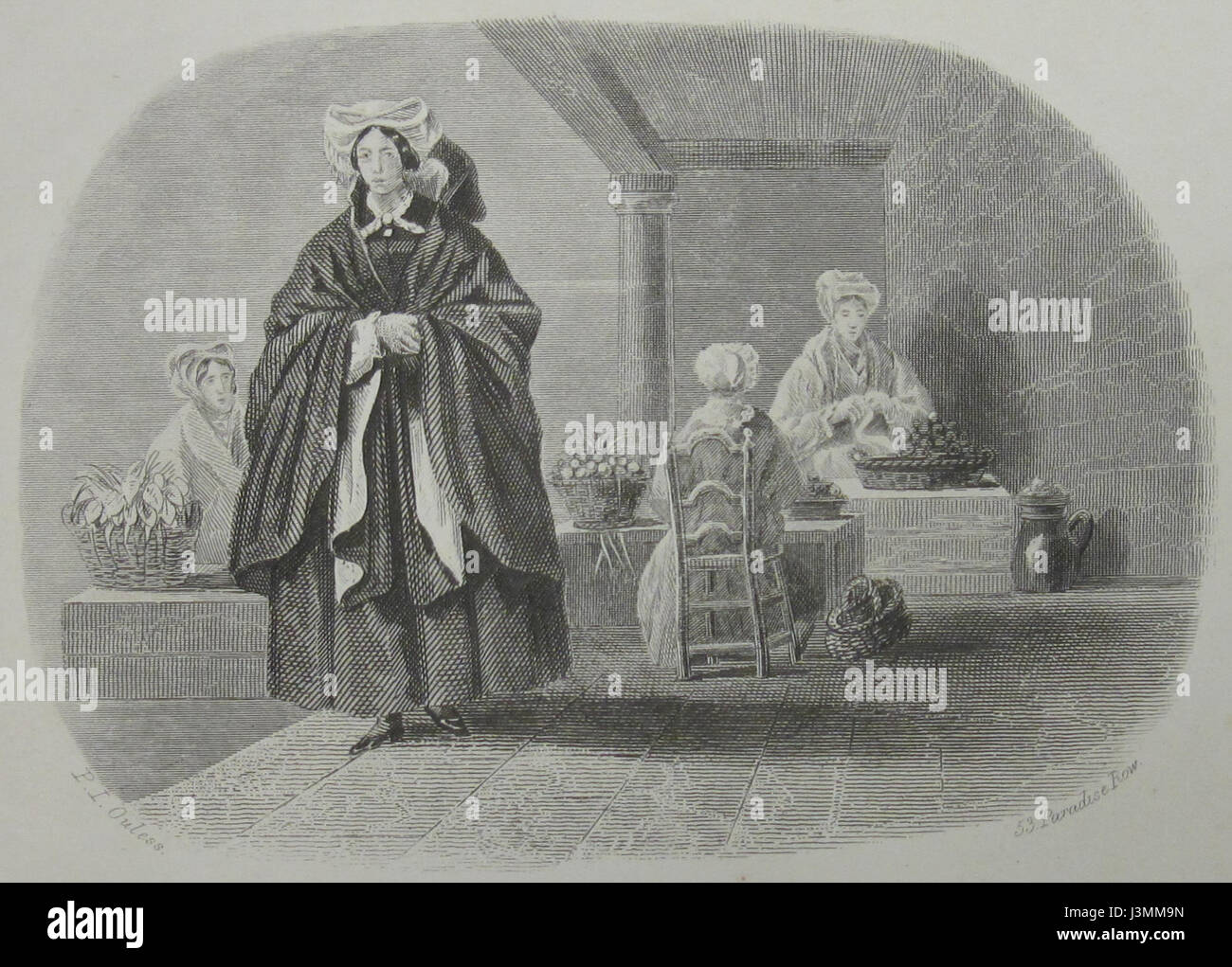 Granvillaises Mercato francese St Helier Jersey Philip John Ouless Foto Stock