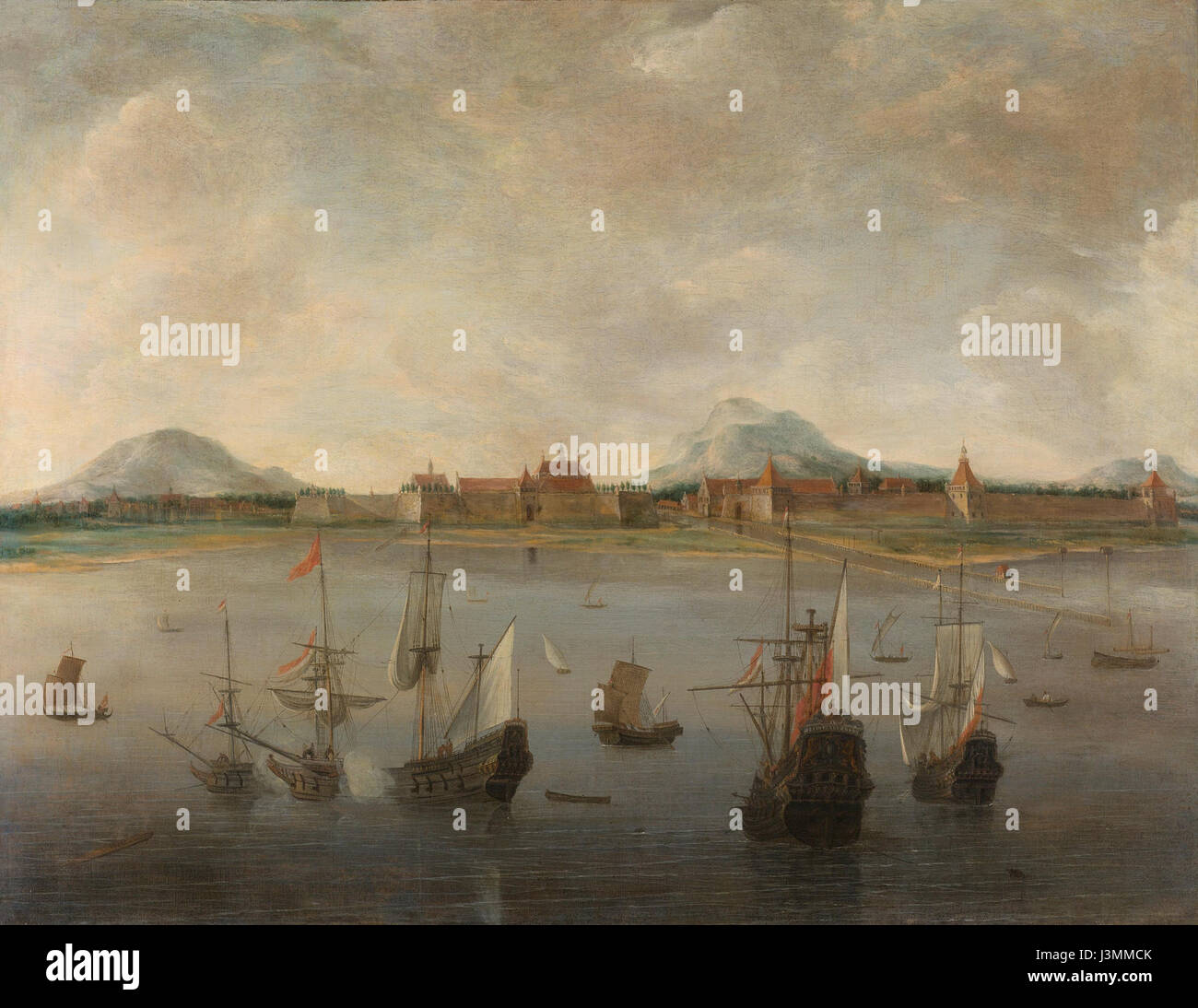 Gezicht op Batavia Rijksmuseum SK UN 2513 Foto Stock