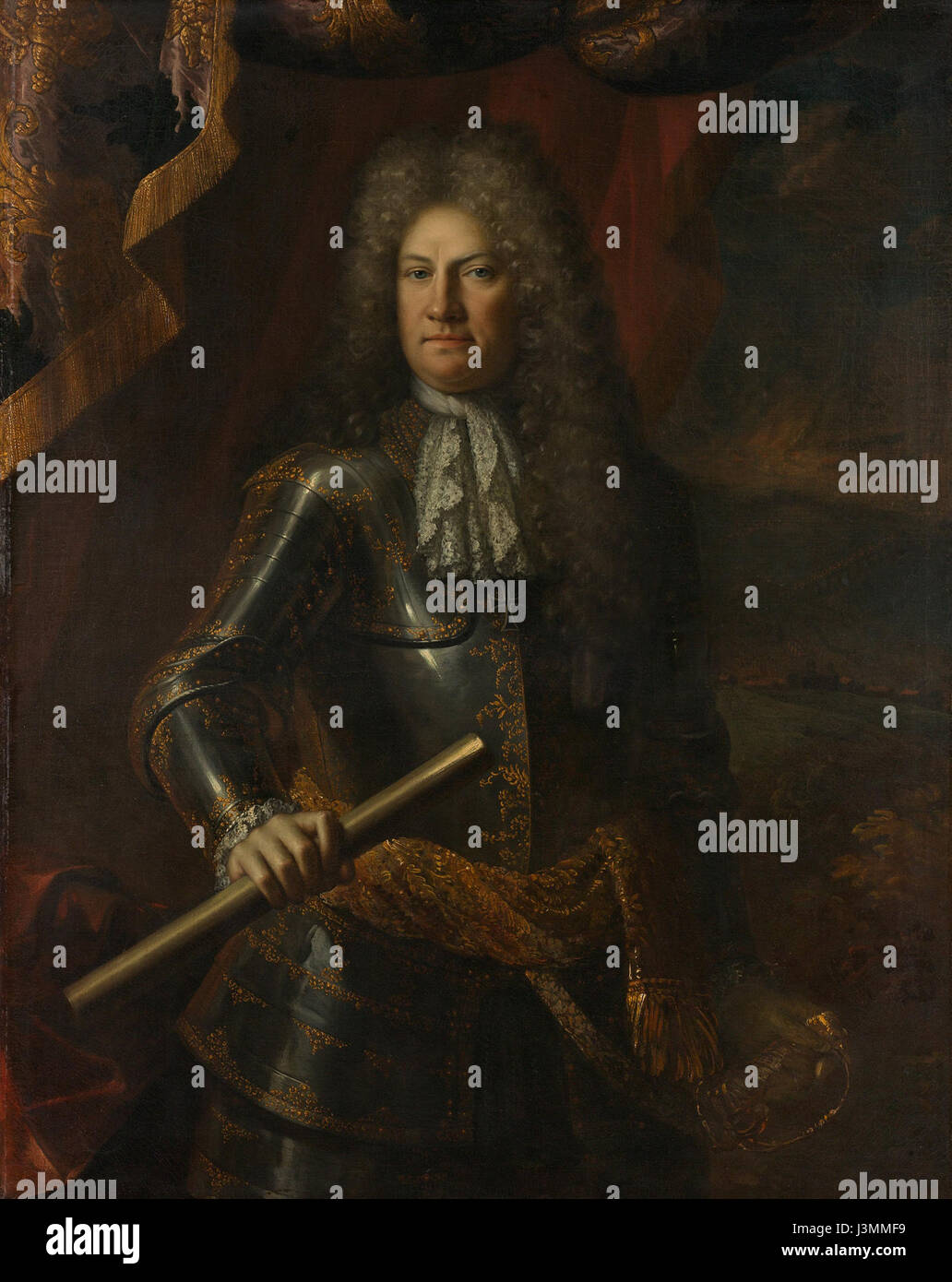 Godard van Reede (1644 1703), heer van Amerongen. Luitenant generaal Rijksmuseum SK UN 3935 Foto Stock