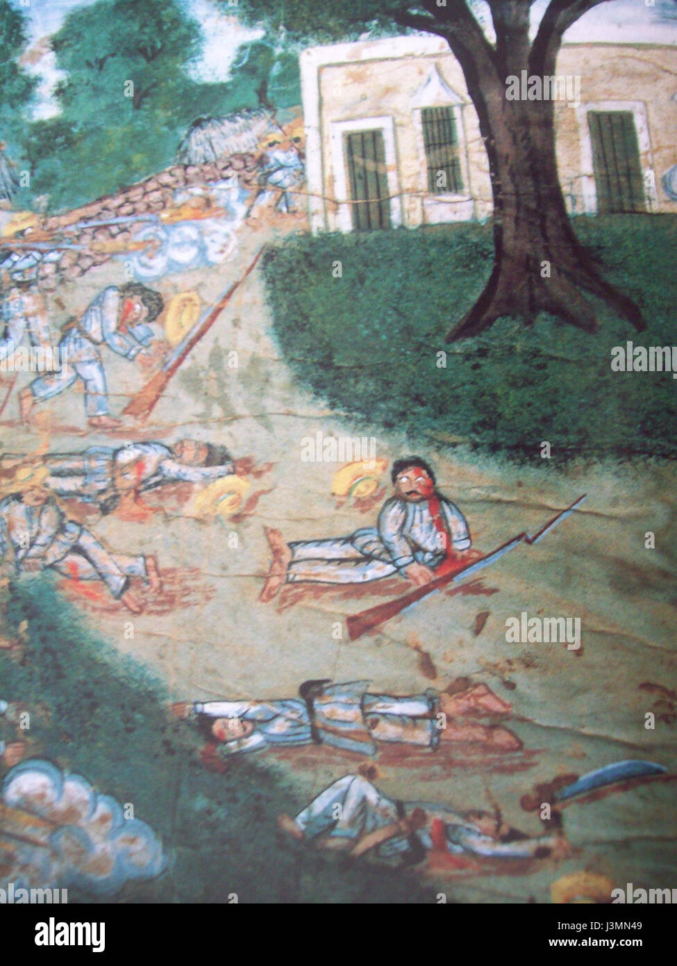 La Guerra de Castas (guerra di Caste) fu un esteso conflitto a YucatÃ¡, in Messico, tra gli indigeni Maya e il governo al potere, incentrato sulle ingiustizie sociali ed economiche durante il XIX secolo. Foto Stock