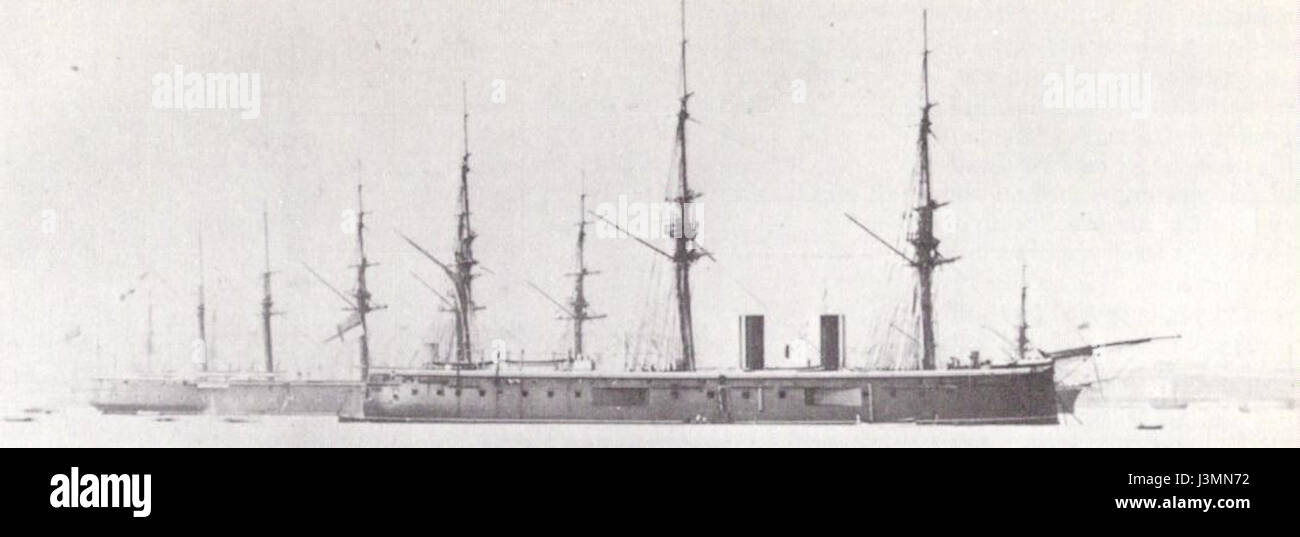 HMS Hercules (1868) Foto Stock