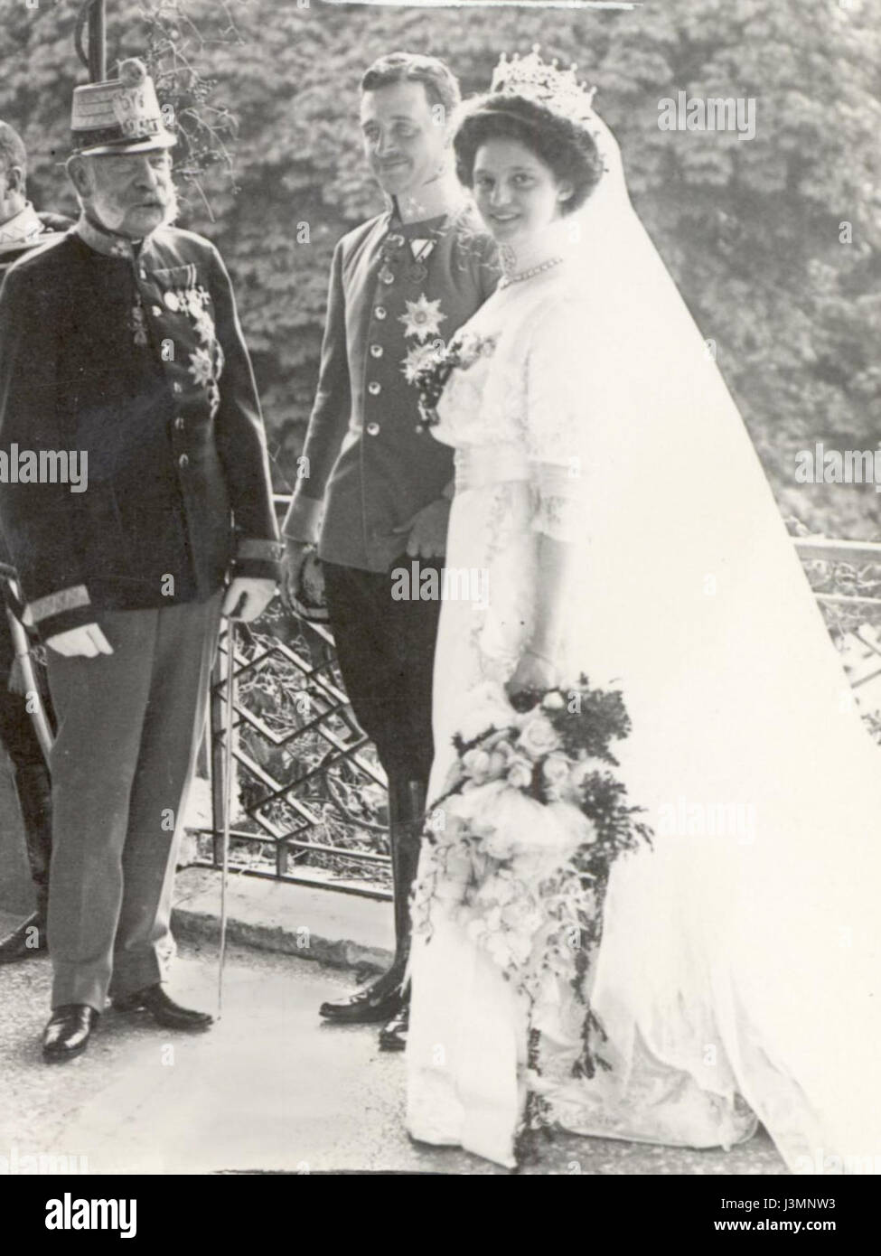 Hochzeit Erzh Karl und Zita Schwarzau 1911bb Foto Stock