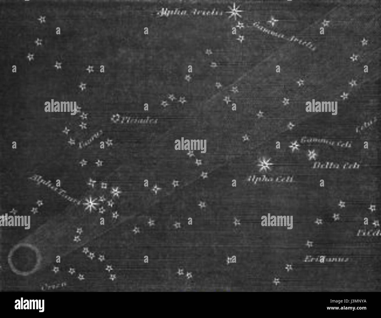 La grande Cometa del 1264 fu un evento astronomico significativo osservato in Europa e in Asia. Il suo aspetto era noto per la sua luminosità e la lunga coda, che scatenava meraviglia e paura tra le persone durante il periodo medievale. Foto Stock