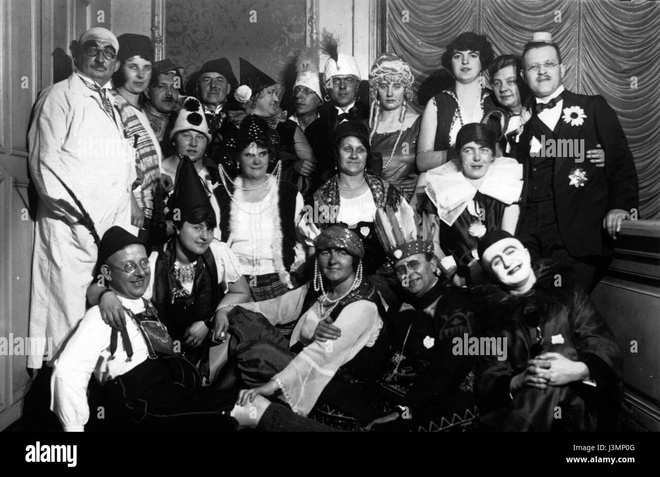 Groupfoto inizio XIX secolo 11 Foto Stock