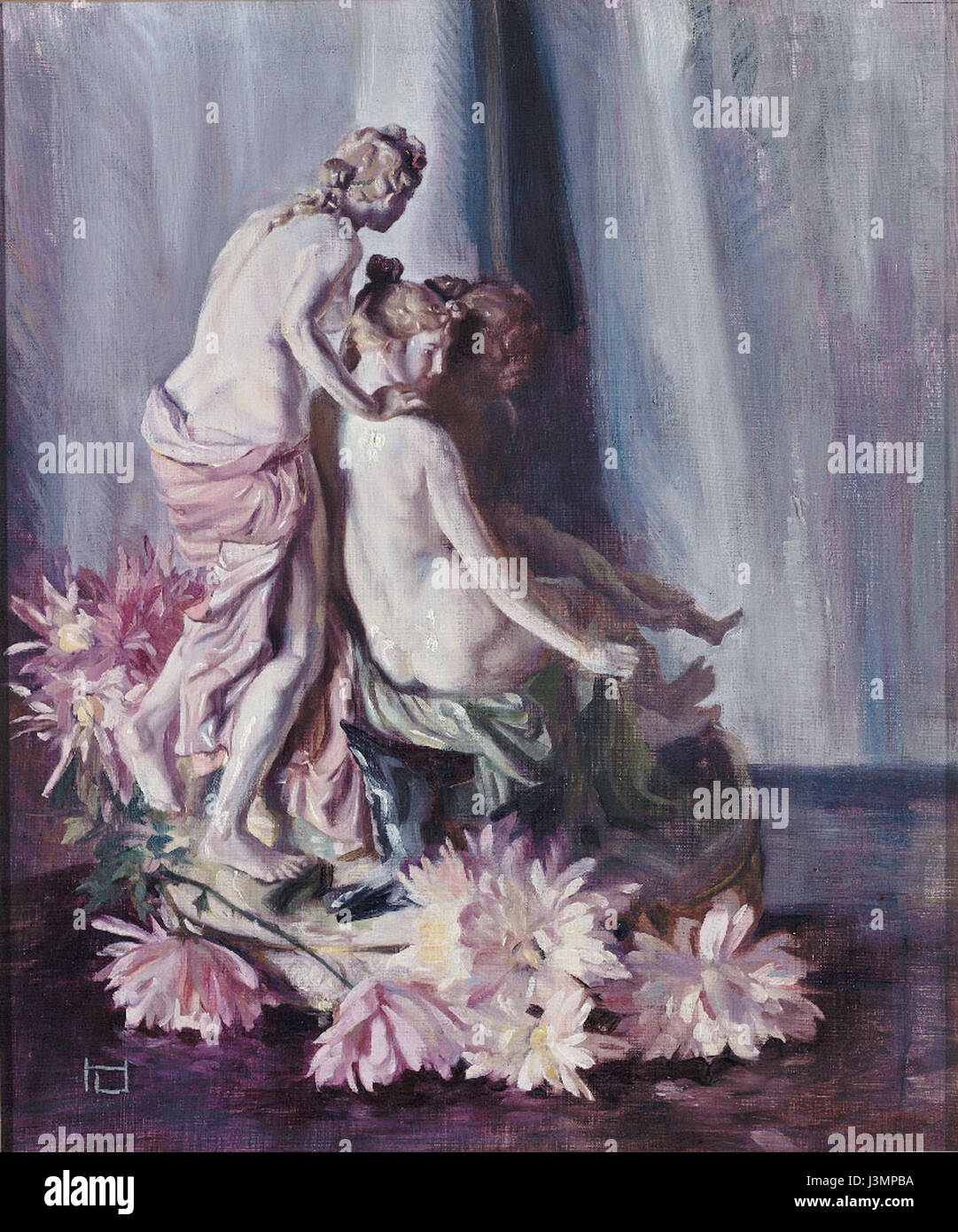 *HL Porzellan Figurinen* si riferisce alle statuette in porcellana prodotte dalla fabbrica HL, nota per l'artigianato di alta qualità e i dettagli raffinati nelle loro statuette. Foto Stock