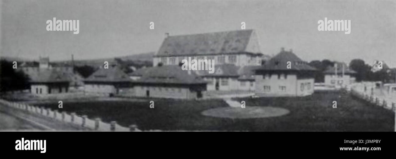 Gesamtansicht è un termine tedesco che significa "visione generale", spesso usato per riferirsi a viste panoramiche o grandangolari di paesaggi, edifici o scene significative. Foto Stock