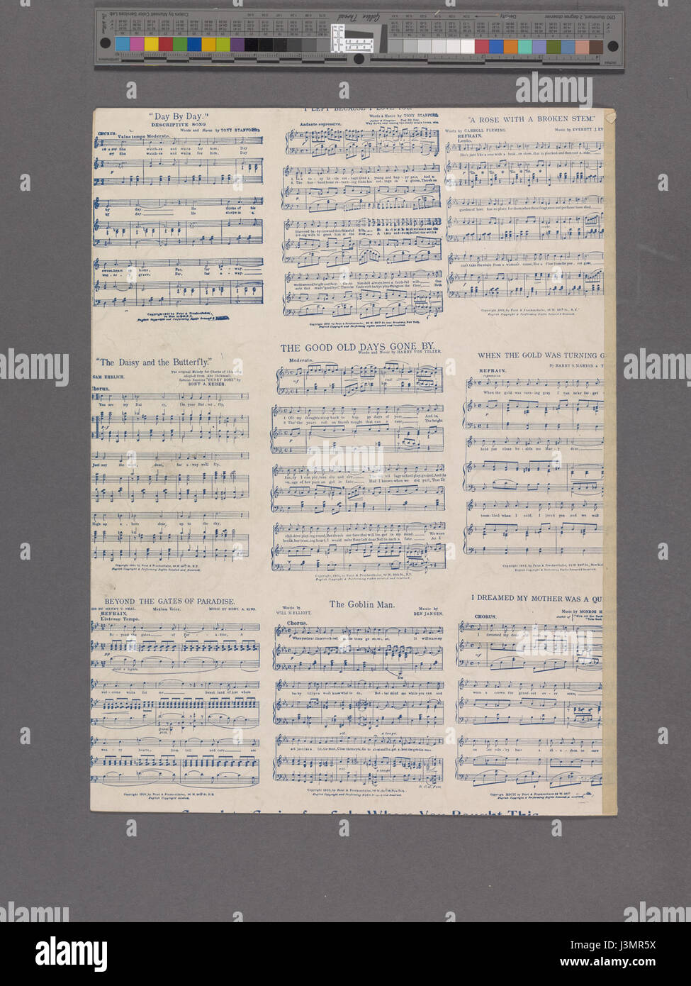 Egli ha dato il via con una tuta di grigio, di indossare l'unione blu (NYPL ADE 1926931 1955493) Foto Stock