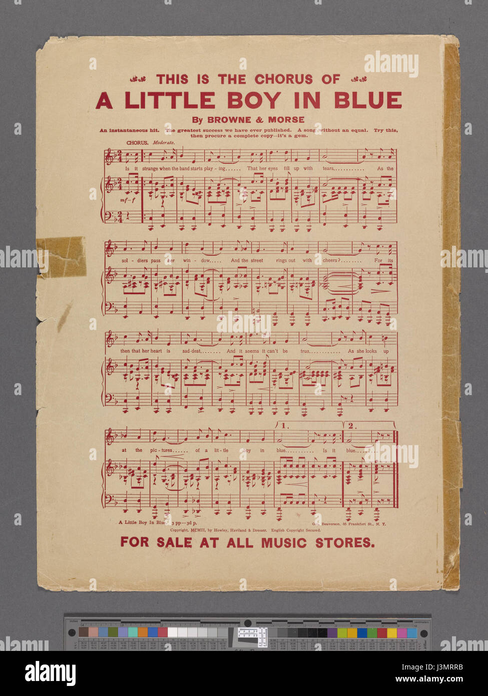 Questa è un'opera della collezione pubblica di New York LibraryÂ, intitolata "i've Grow so Used to You". Riflette il contesto culturale del suo tempo e l'espressione emotiva all'interno del pezzo, che è stato conservato nei loro archivi. Il titolo suggerisce un tema di familiarità e attaccamento, come indicato dal tono emotivo dell'opera. Foto Stock