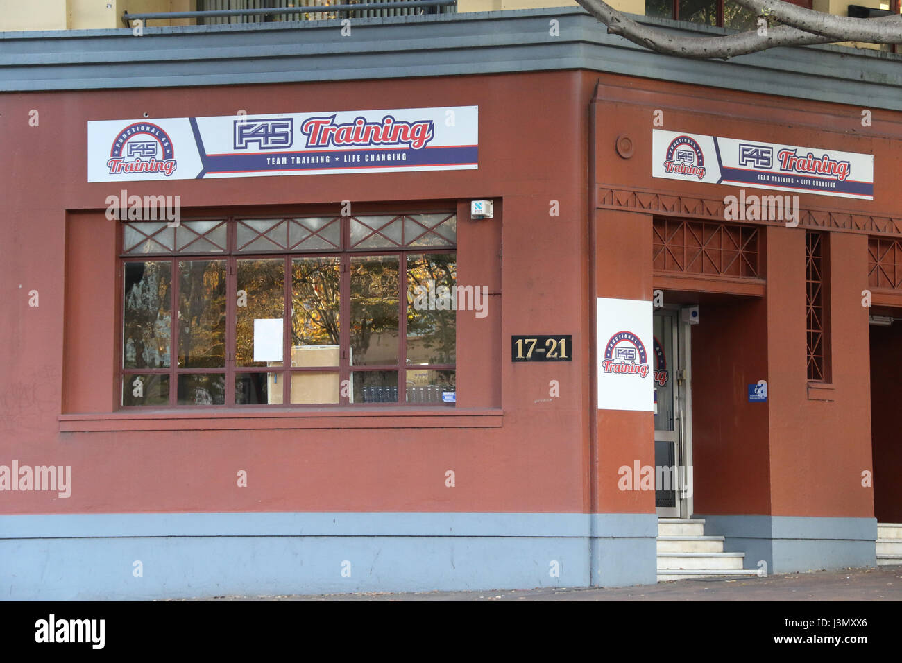 F45 Formazione Pyrmont, 17 Pyrmont Bridge Rd, Pyrmont NSW 2009 Foto Stock