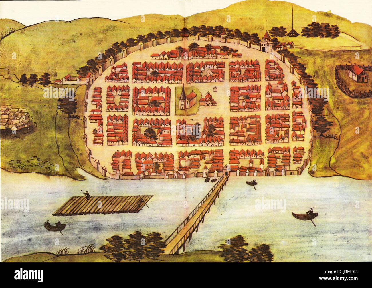 Greifenhagen 1615 StralsunderBilderhandschrift Foto Stock