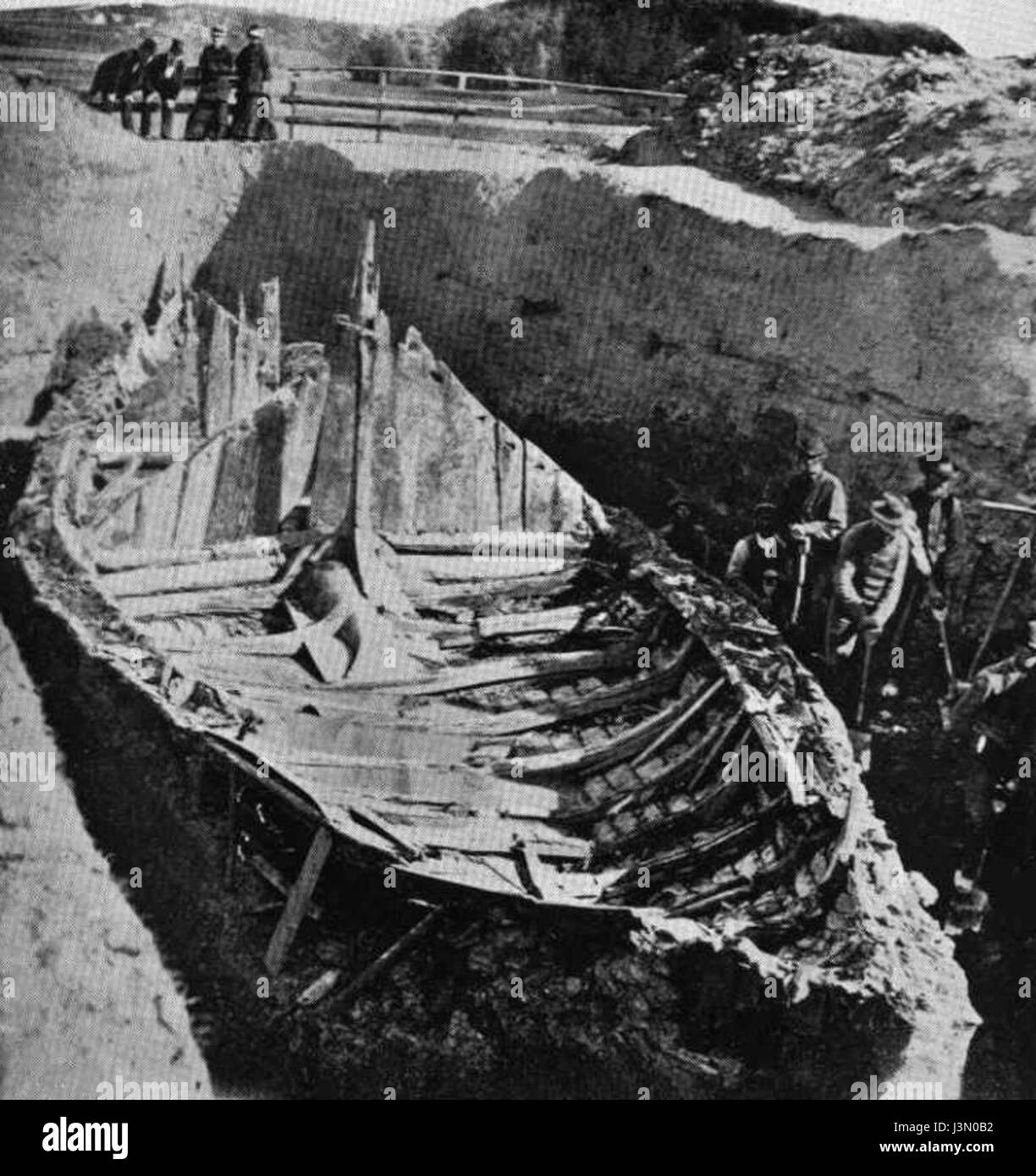 Gokstad Viking Ship scavo Foto Stock