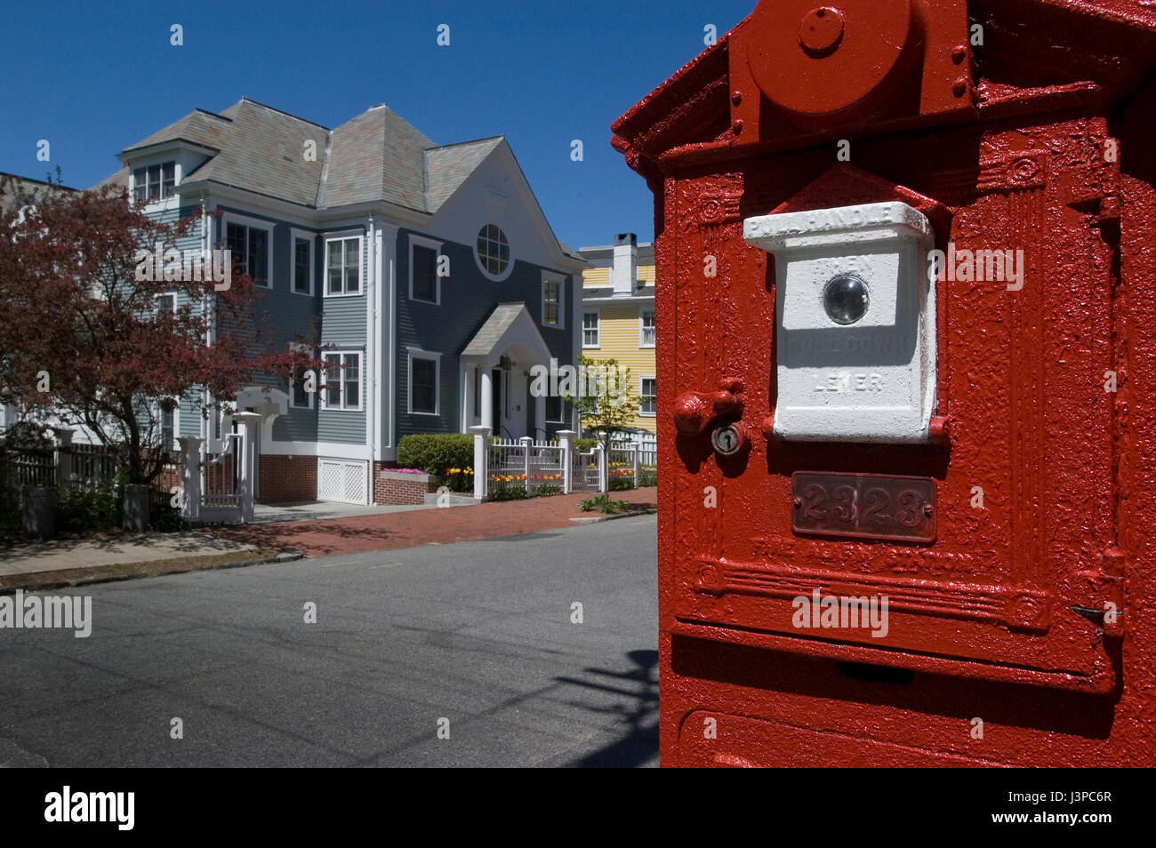 Scena di strada - Providence, Rhode Island, STATI UNITI D'AMERICA Foto Stock