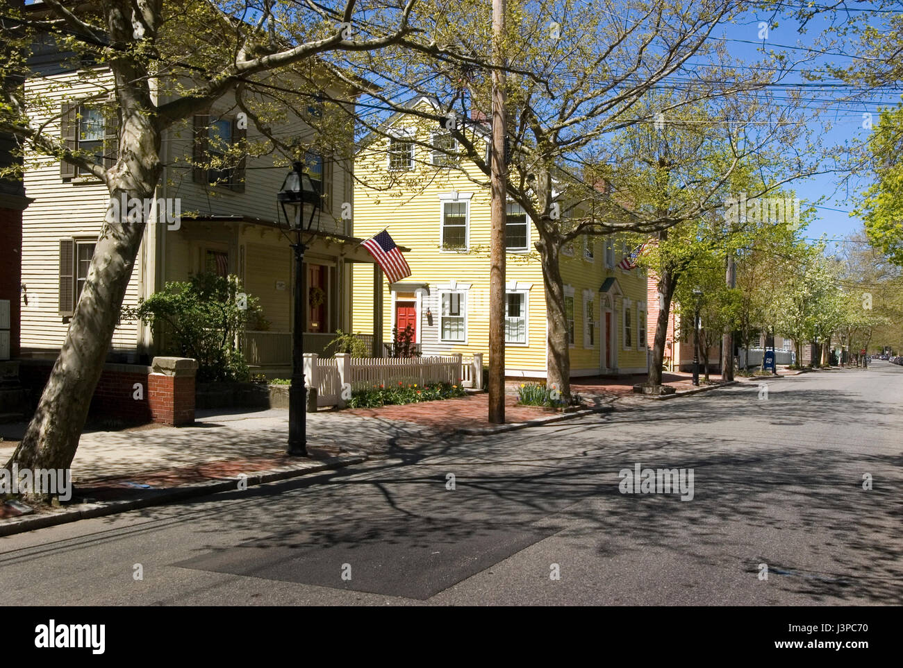 Scena di strada - Providence, Rhode Island, STATI UNITI D'AMERICA Foto Stock