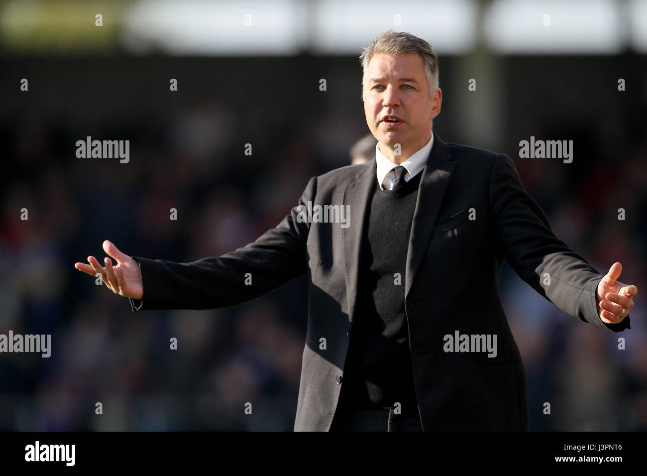 Doncaster Rovers manager Darren Ferguson durante la scommessa del Cielo lega due corrispondono al nord del gas e lo stadio di potenza, Hartlepool. Foto Stock