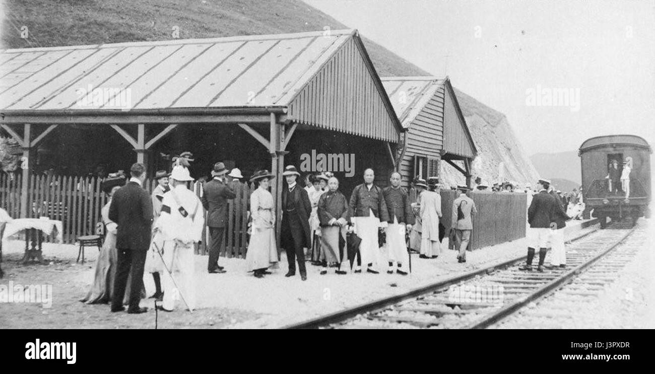 KCRC Lo Wu apertura 1910 Foto Stock