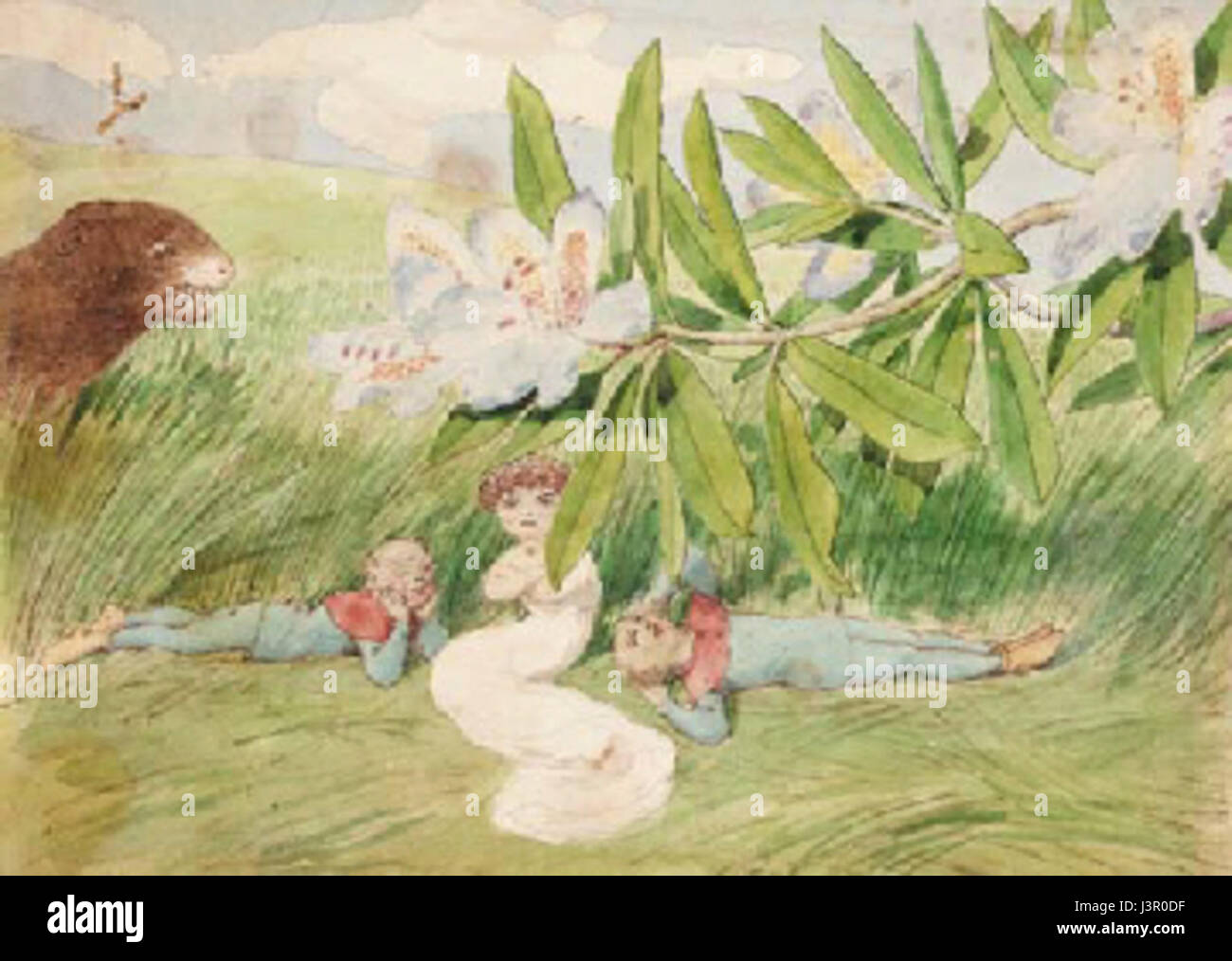 "In the Shade" si riferisce a un concetto o a un'opera d'arte che esplora l'idea di riparo, riposo e protezione. Spesso utilizzata per descrivere scene di tranquillità o rifugio, l'ombra simboleggia il comfort, il sollievo dal calore e un senso di calma. Sia che sia rappresentato nella natura o nell'arte, "all'ombra" evoca ambienti tranquilli e offre un momento di tregua, evidenziando le qualità ristorative dell'ombra e il suo effetto calmante sugli individui. Foto Stock