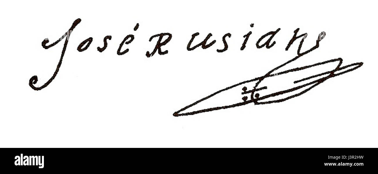 Jose russo firma Cuartino 2012 000 Foto Stock