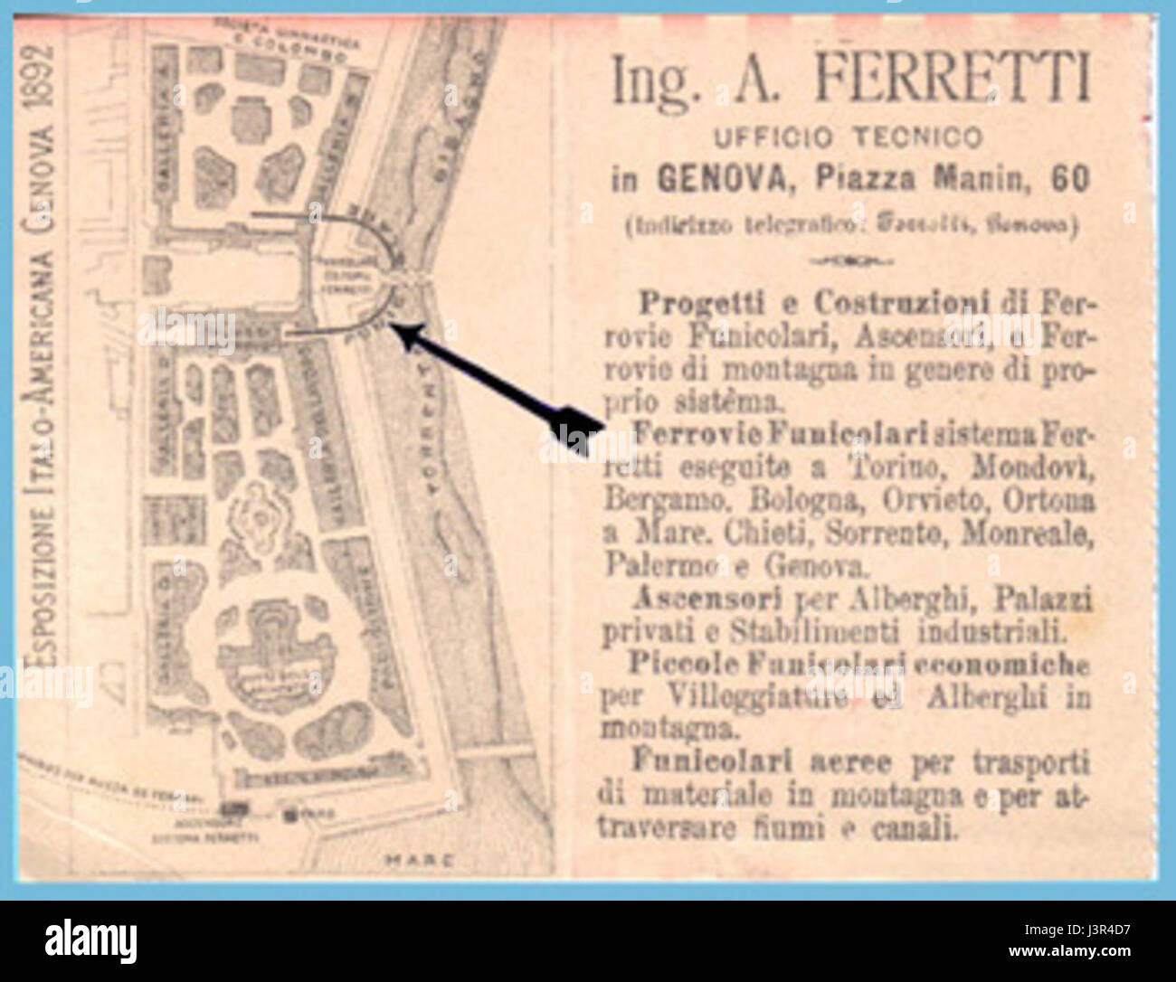 Ballon promozionale 1892 Foto Stock