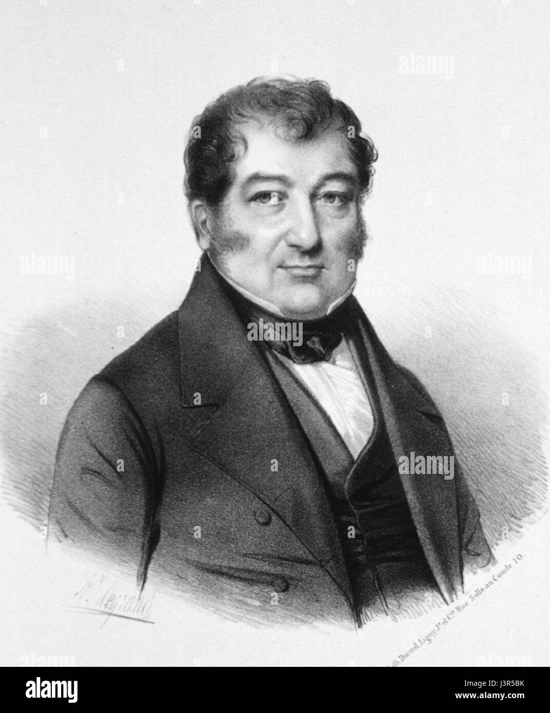 Jean Guillaume Auguste Lugol era un medico francese noto per lo sviluppo della soluzione di Lugol, un potente antisettico e disinfettante a base di iodio. I suoi contributi alla scienza medica hanno avuto un impatto significativo sul trattamento delle malattie della tiroide e sulla cura delle ferite nel XIX secolo. Foto Stock