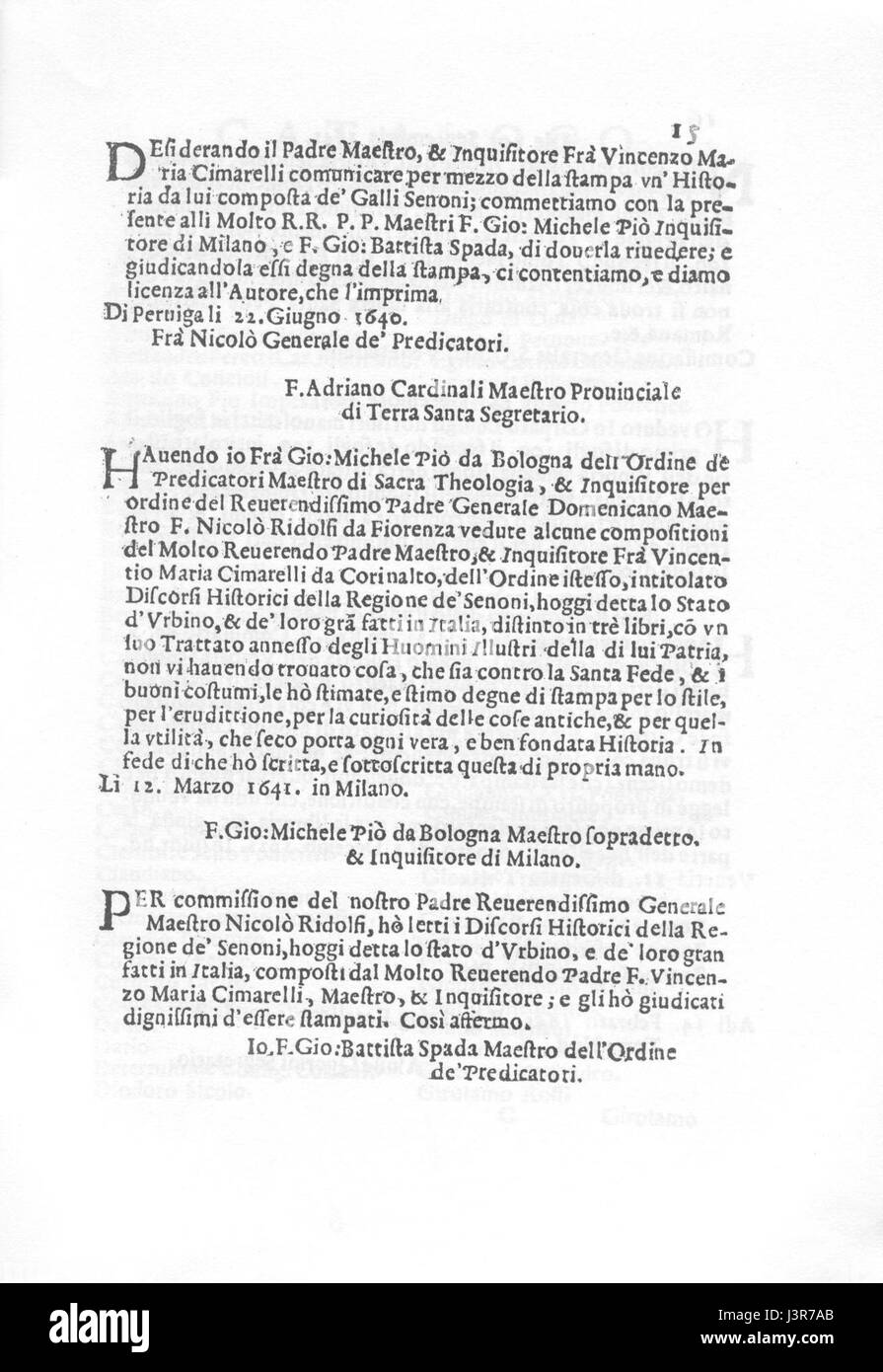 "Istorie dello Stato di Urbino" è un'opera storica italiana che racconta la storia del Ducato di Urbino, concentrandosi sul suo sviluppo politico, sociale e culturale durante il Rinascimento. Foto Stock