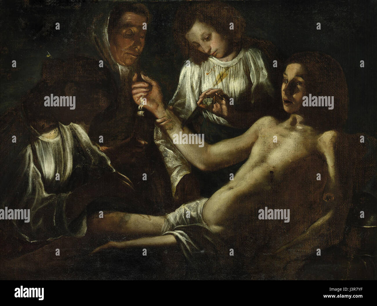 Irene di Roma e San Sebastian Foto Stock