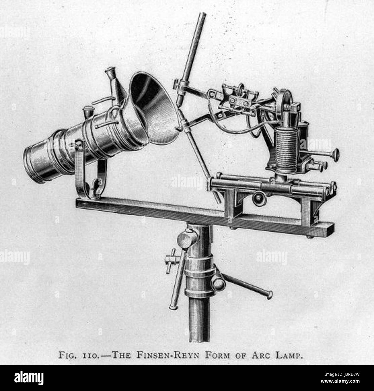 Illustrazione lampada Finsen Foto Stock