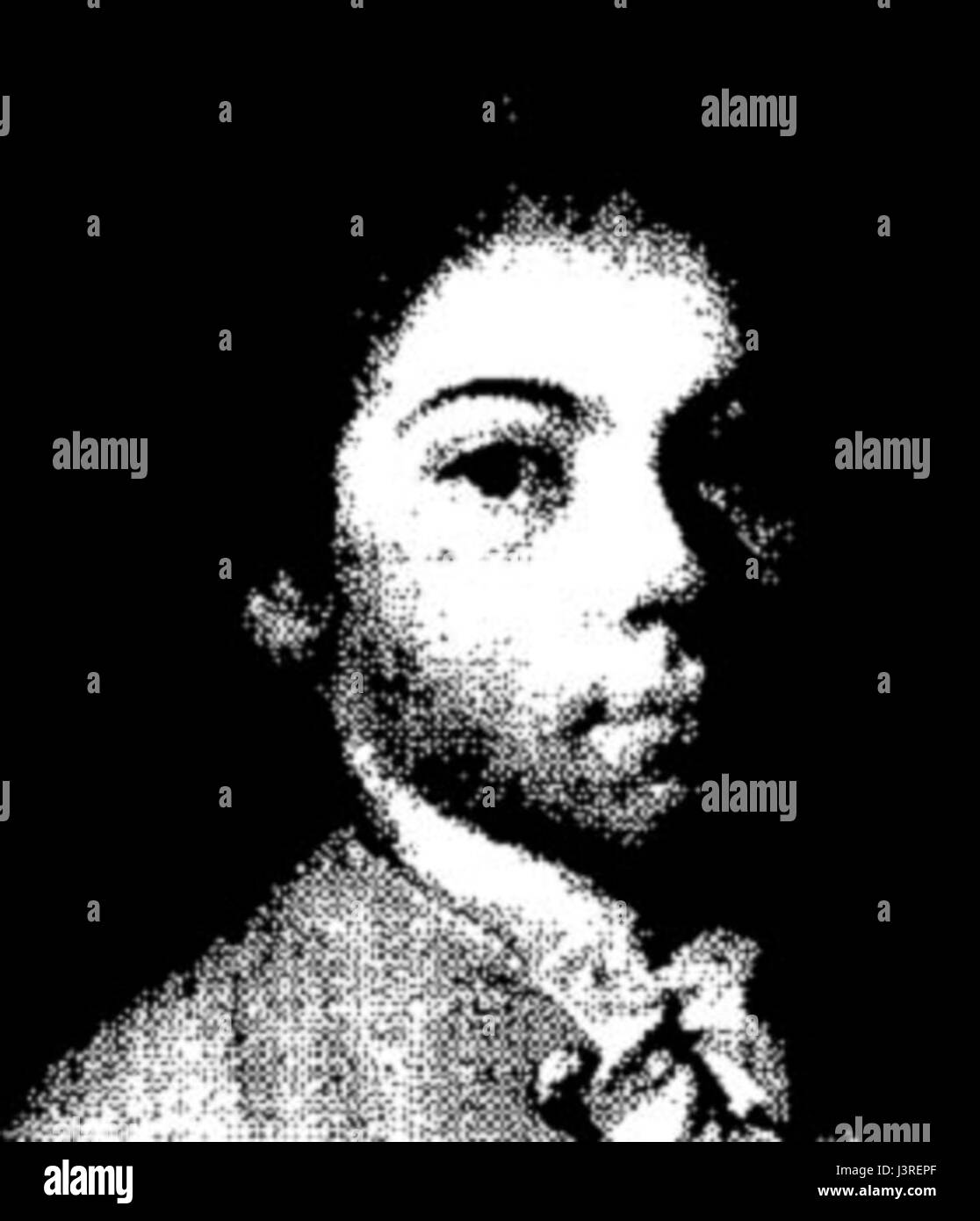 Jacob II Bernoulli è stato un matematico svizzero rinomato per il suo lavoro sulla teoria della probabilità e i contributi al calcolo. I suoi studi sulle serie e sugli integrali furono fondamentali per lo sviluppo dell'analisi matematica. Foto Stock