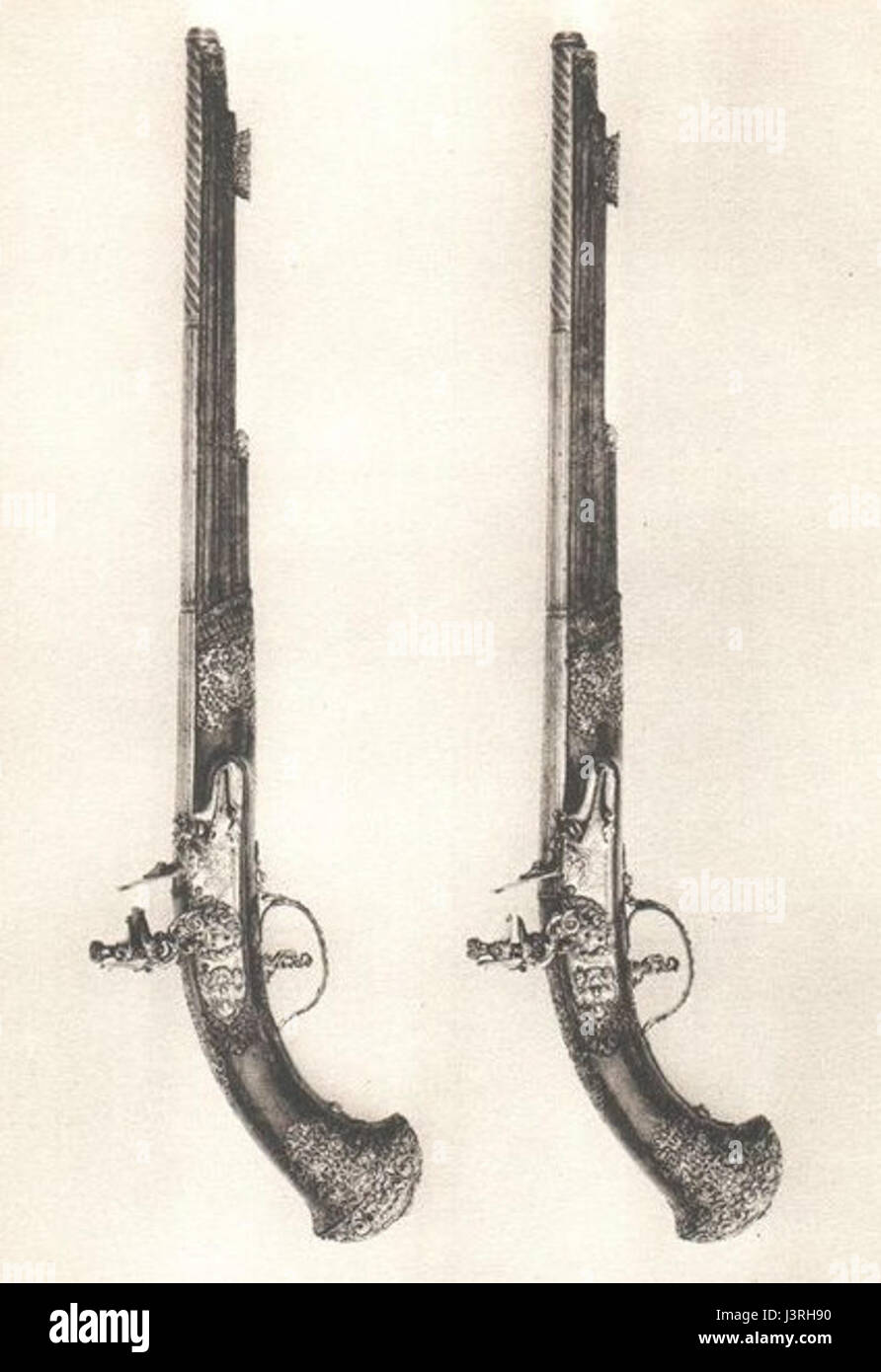 Re Carlo XI pistole italiano Foto Stock