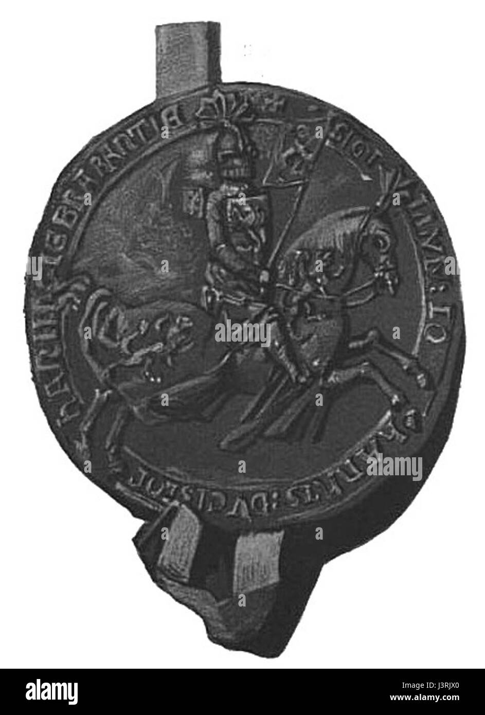 Giovanni i di Brabante fu duca di Brabante dal 1288 al 1294. Il suo regno fu segnato da lotte politiche e sforzi per mantenere la stabilità nel suo territorio durante un periodo di conflitto nei Paesi Bassi. Foto Stock