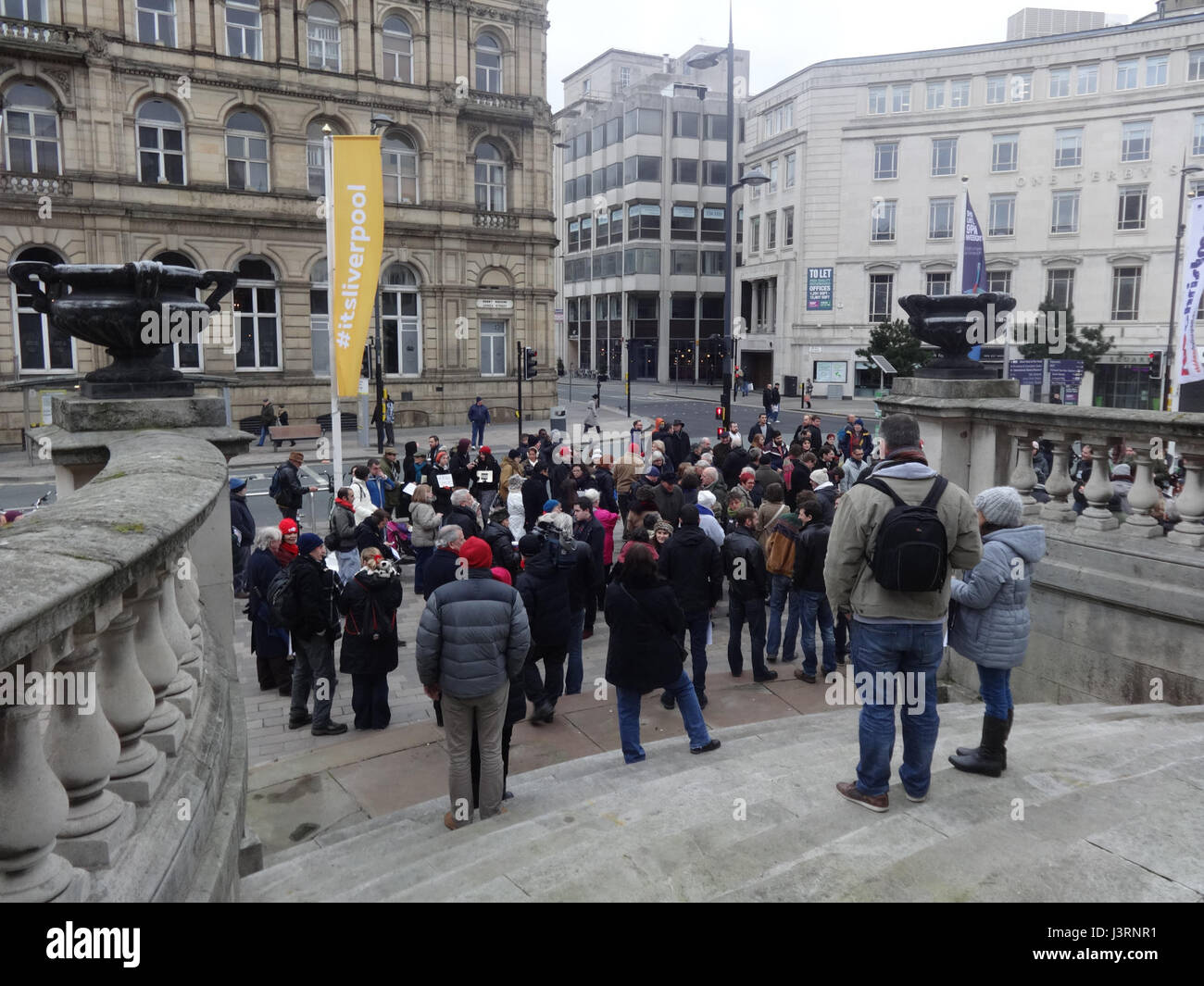 Je Suis Charlie, Liverpool 11 Jan 2015 (8) Foto Stock