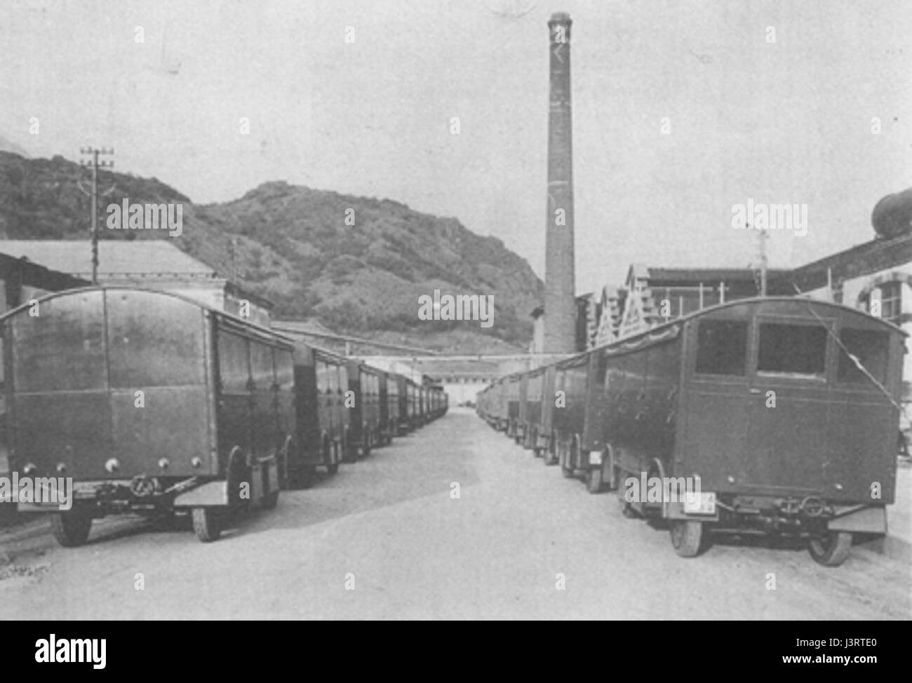 Italiano camion militare Foto Stock