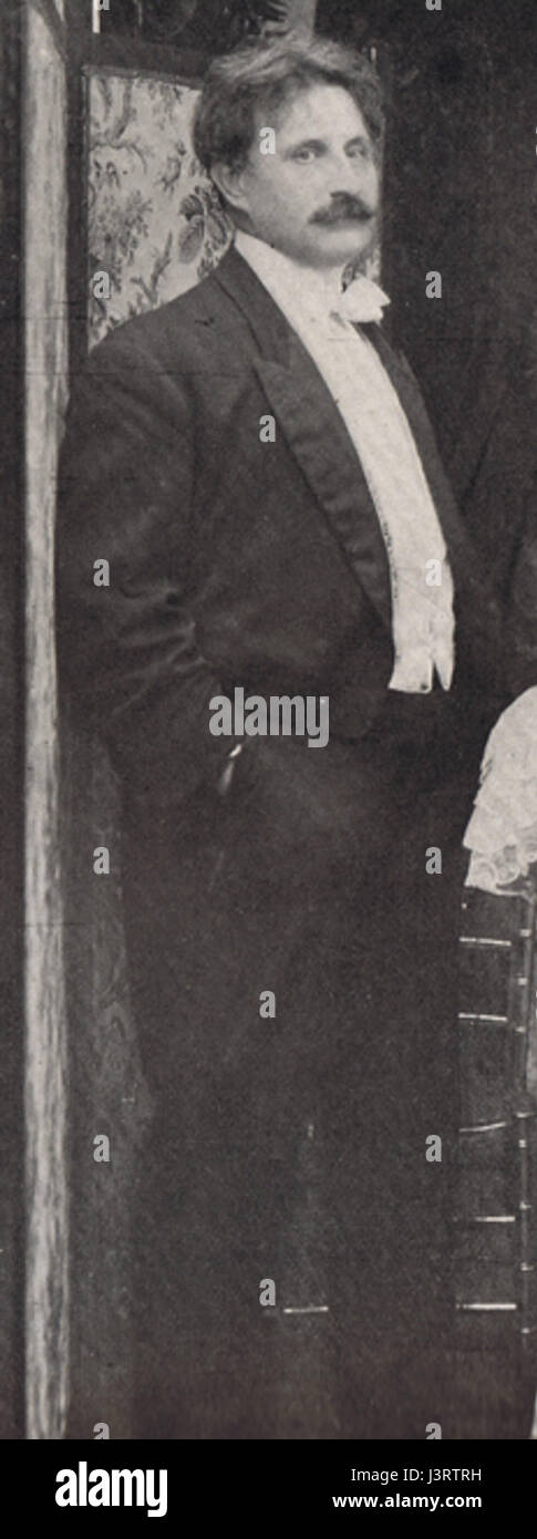 John Luther Long presso Henry Mills Alden il settantesimo compleanno celebrazione 1906 Foto Stock