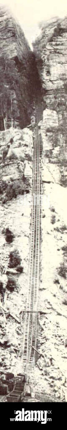 Katoomba Scenic Railway a circa 1900 Foto Stock