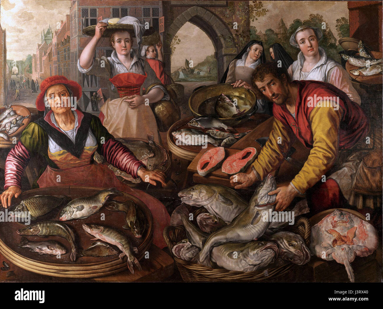 Joachim Beuckelaer acqua Foto Stock