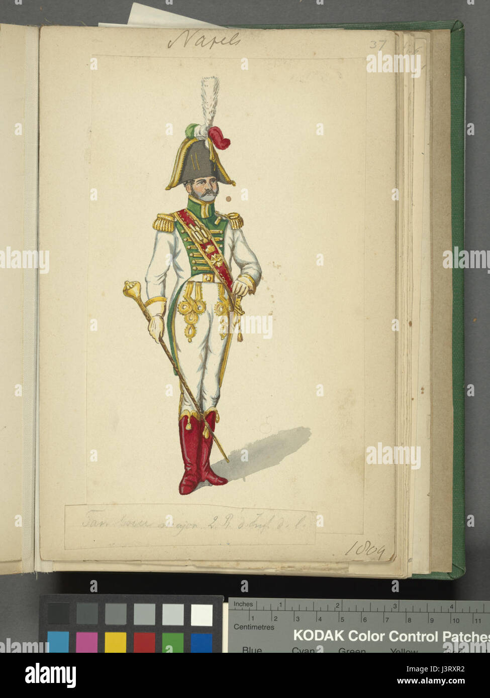 Il "Regno delle due Sicilie" fu uno stato dell'Italia meridionale, esistente dal 1816 fino alla sua dissoluzione nel 1860. Questo riferimento si concentra sul suo contesto territoriale e politico del 1809. Foto Stock