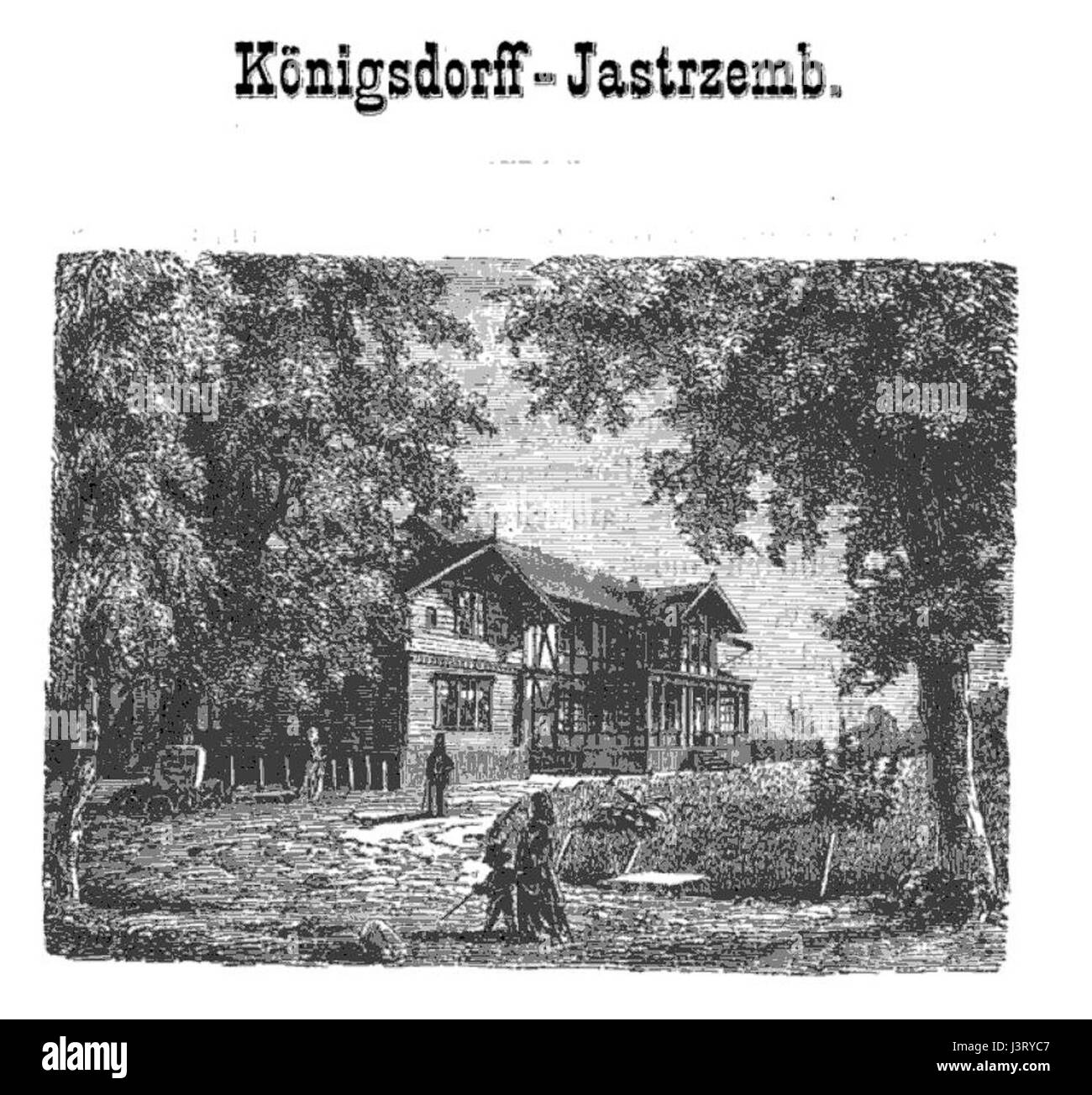 Koenigsdorff Jastrzemb Kurhaus um 1872 Foto Stock