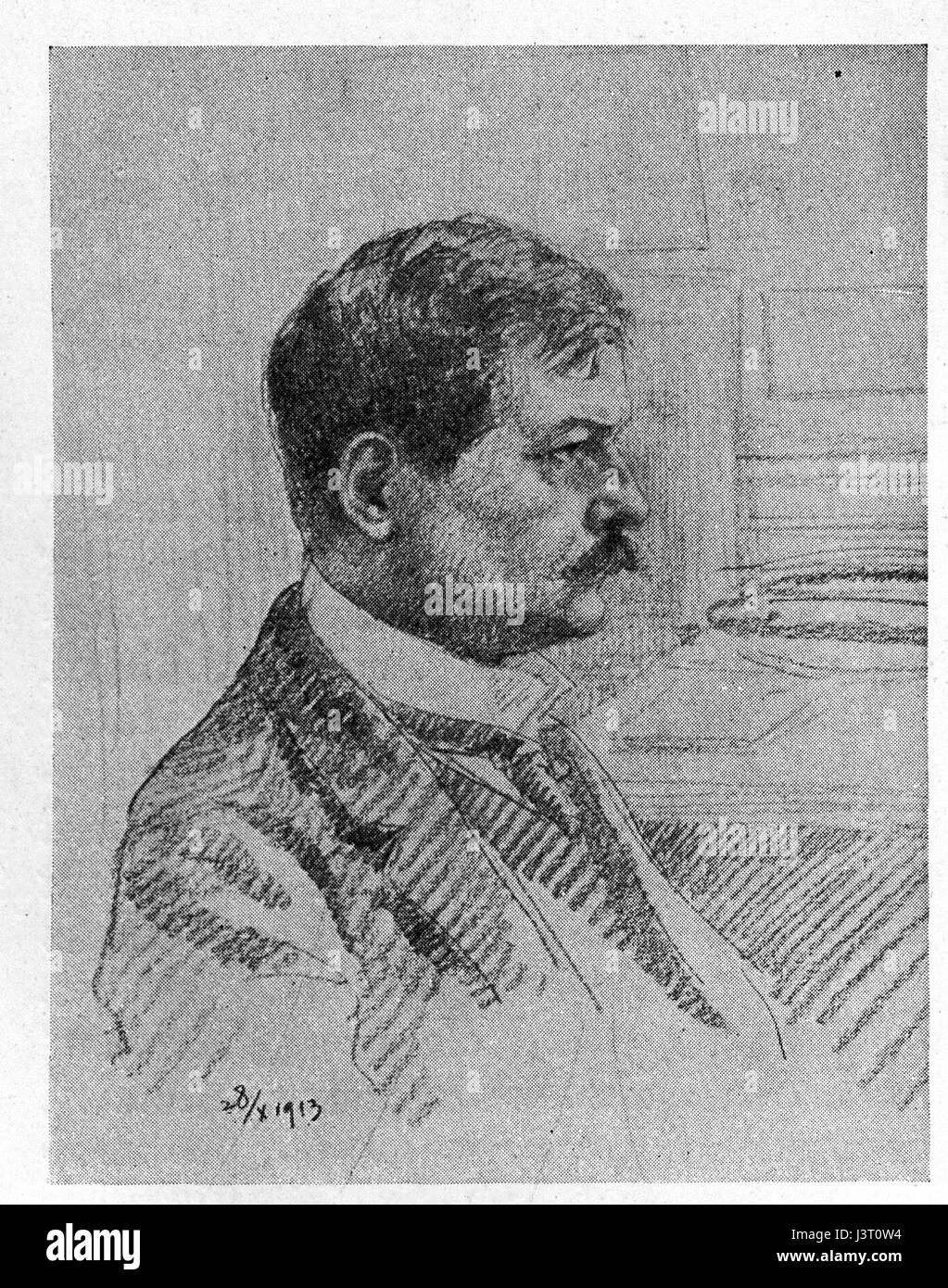 Josef Engelhart Selbstportrait 1913 Foto Stock