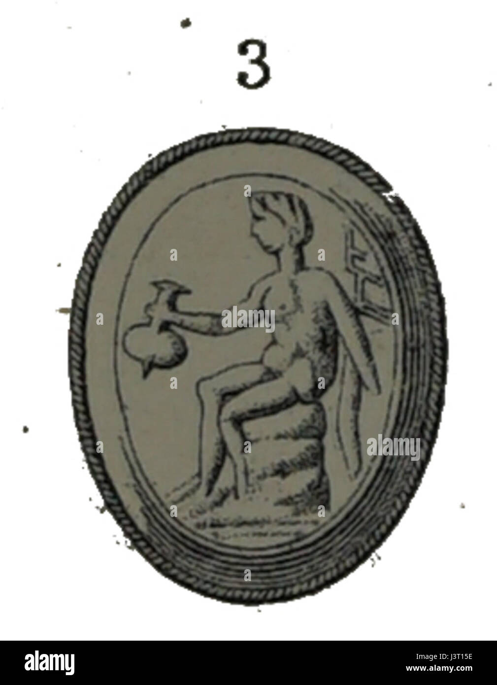 L'Intaille Mercure 0768 si riferisce a una specifica stampa intaglio o incisione, probabilmente raffigurante il dio mercurio, una figura della mitologia romana. La stampa intaglio è una tecnica in cui l'immagine viene incisa su una superficie e utilizzata per creare stampe dettagliate. Foto Stock