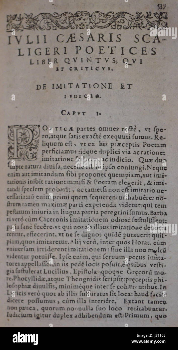Il "Liber quintus" di JC Scaliger è un'opera accademica, parte dei suoi ampi contributi alla cronologia e agli studi storici. Scaligero è noto per il suo lavoro sulla datazione di eventi storici e la sua influenza sulla moderna metodologia storica. Foto Stock