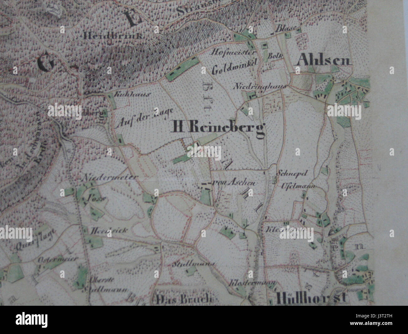 La "Katasterkarte Quernheim 012" è una mappa catastale di Quernheim, che fornisce informazioni dettagliate sui terreni per la valutazione della proprietà e per scopi legali. Foto Stock