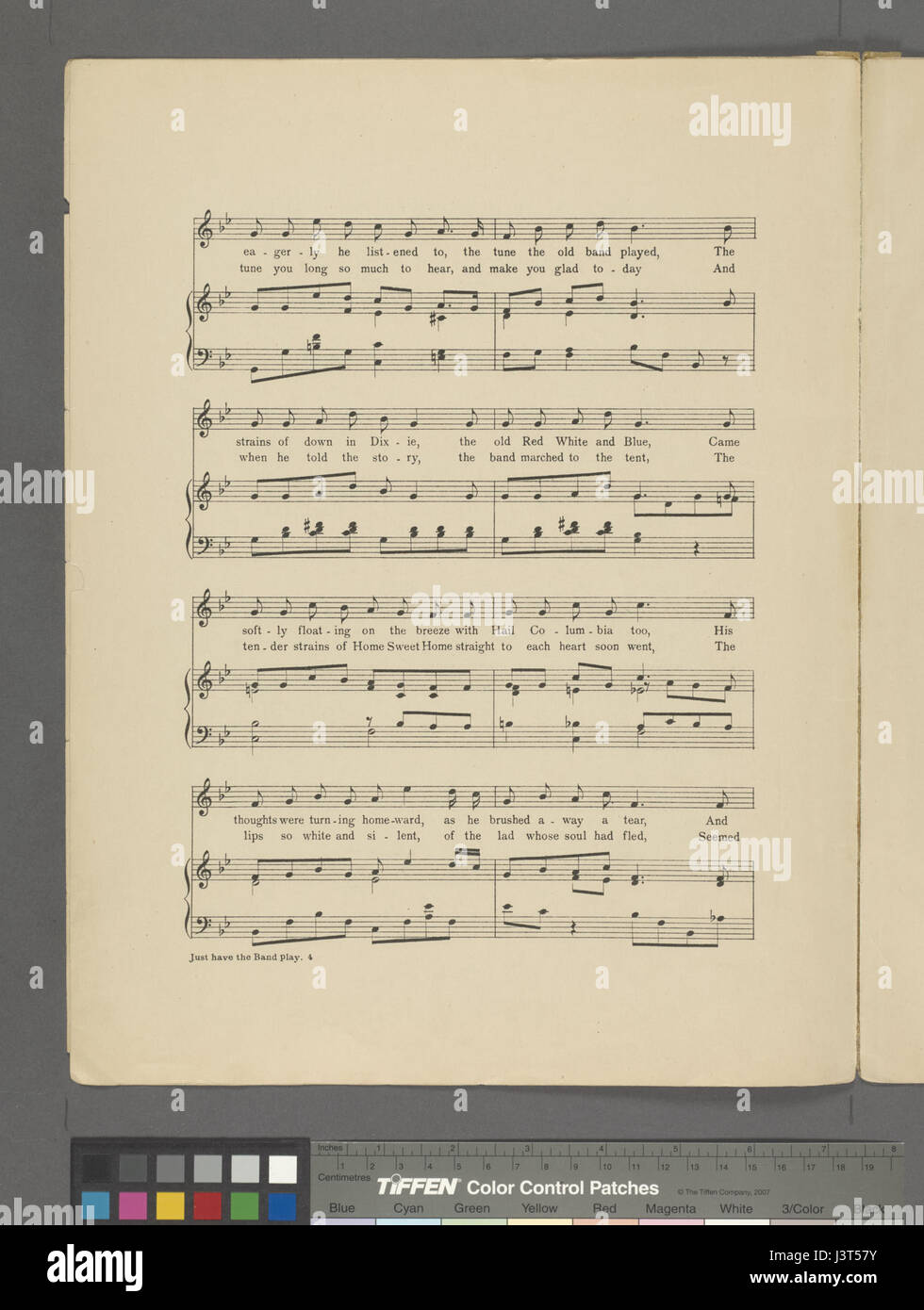 Basta avere la band suonare home sweet home (NYPL ADE 1928749 1970465) Foto Stock