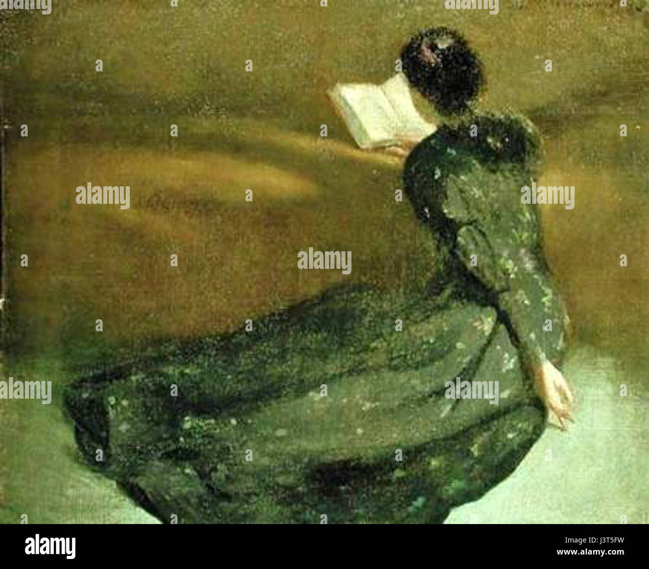 "JWA Repose 1895" è una fotografia storica che raffigura una scena importante, forse un momento di riposo o di riposo, dell'anno 1895, che cattura la vita culturale o sociale di quel periodo. Foto Stock