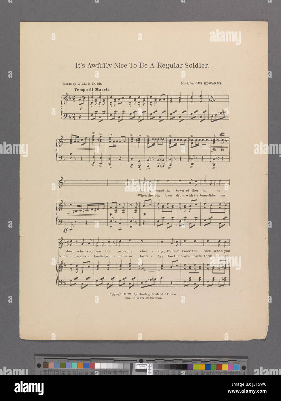 Si tratta di Awfully Nice di essere un soldato regolare (NYPL ADE 1928648 1957641) Foto Stock