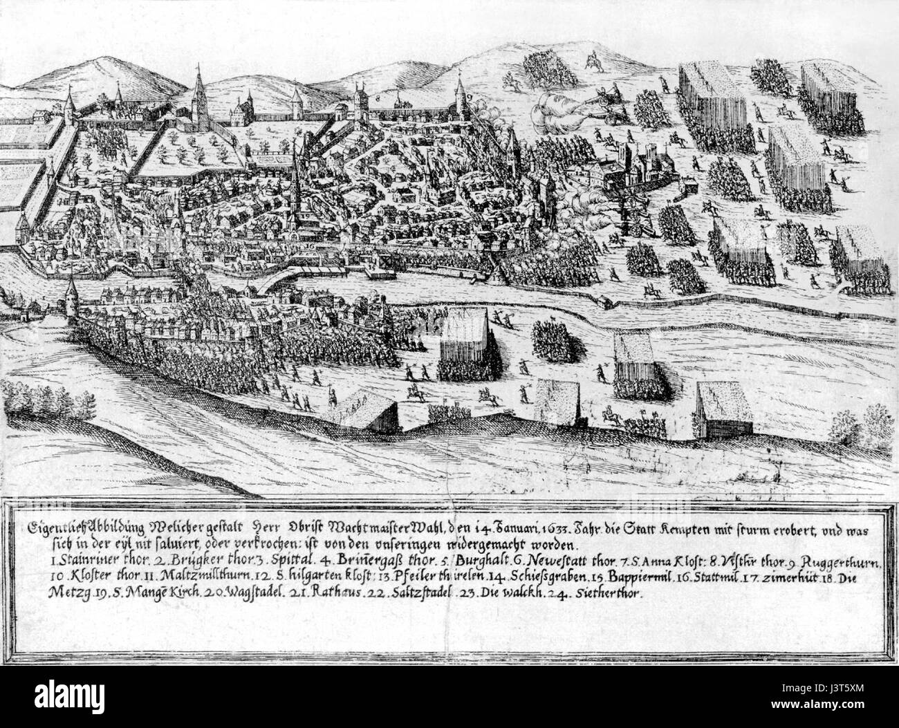 Kempten 1633 Foto Stock