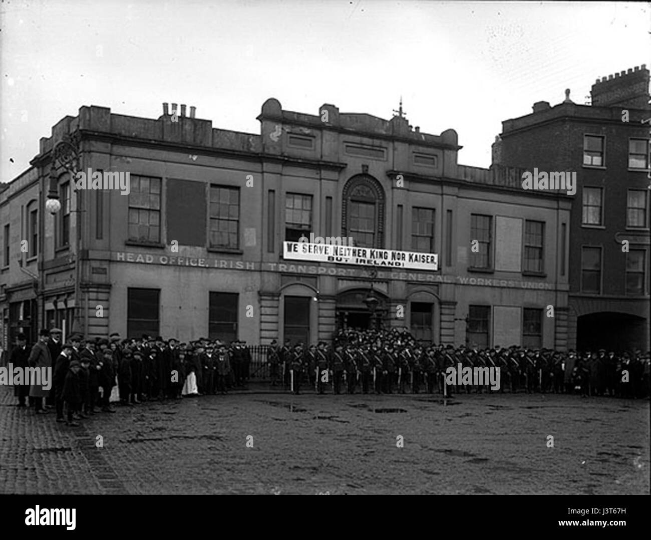Cittadino irlandese Gruppo di Armate Liberty Hall Dublino 1914 Foto Stock
