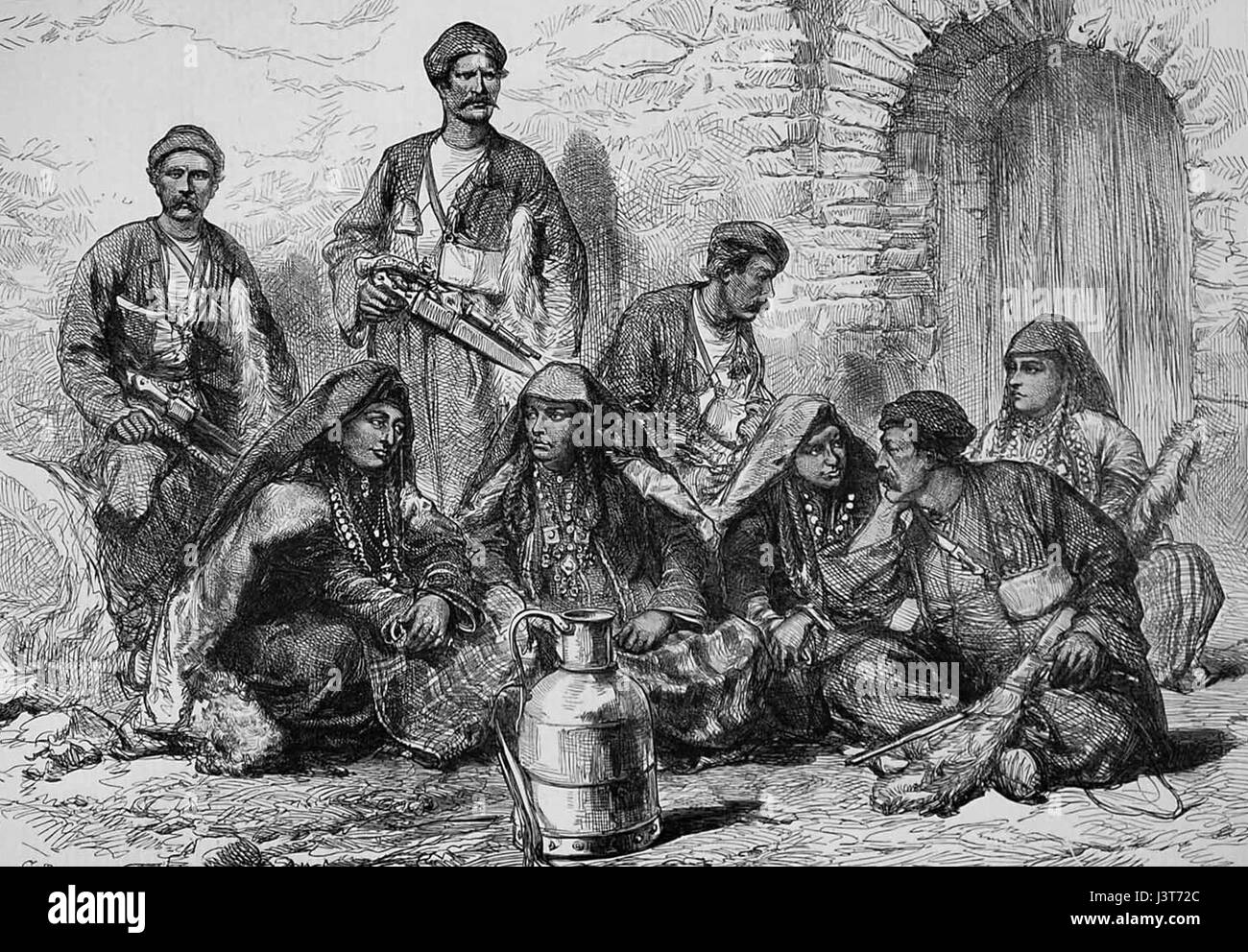 Illustrated London News 1873 alpinisti georgiano Foto Stock