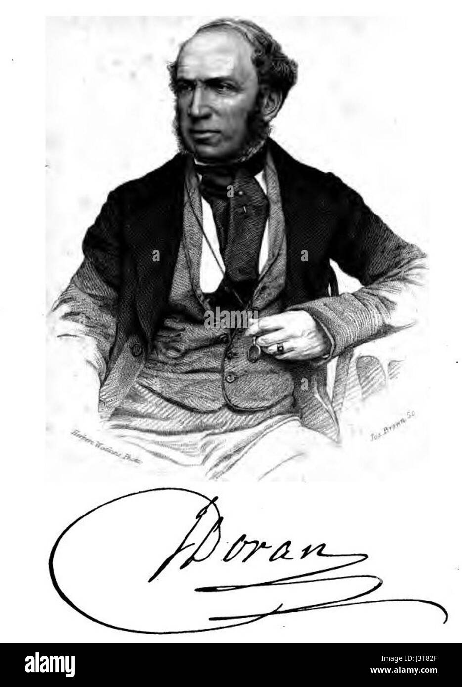 John Doran Brown è probabilmente una figura storica o notevole. Ulteriori ricerche sono necessarie per identificare i suoi contributi, sia in politica, arte o altri campi. Foto Stock