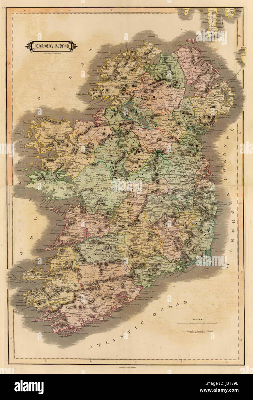 L'anno 1831 segna un periodo significativo nella storia irlandese, riflettendo cambiamenti sociali, politici ed economici durante questo periodo. Gli eventi e i cambiamenti all'inizio del XIX secolo gettarono le basi per futuri movimenti nell'identità e nella governance nazionale irlandese. Foto Stock