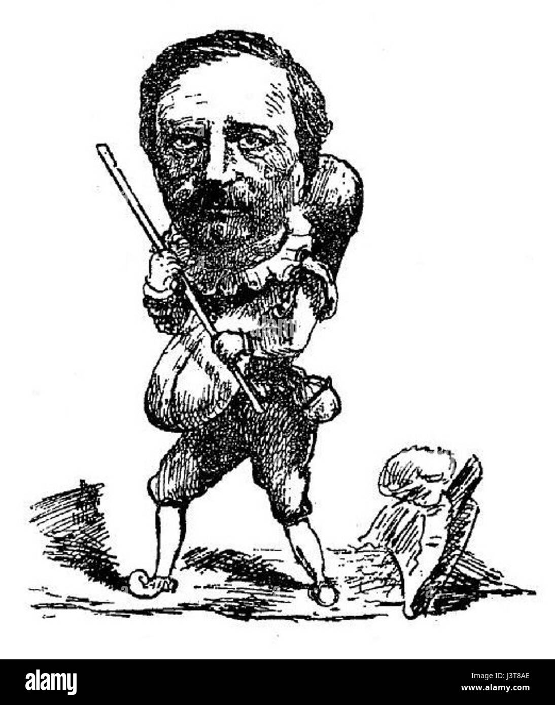 Giuseppe Landragin carica ritratto par Ernest Chebroux Foto Stock